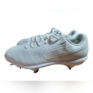 Nike Womens Softball Lunar Hyperdiamond 3 Pro Shoes CD0110-102 White SIZE 7